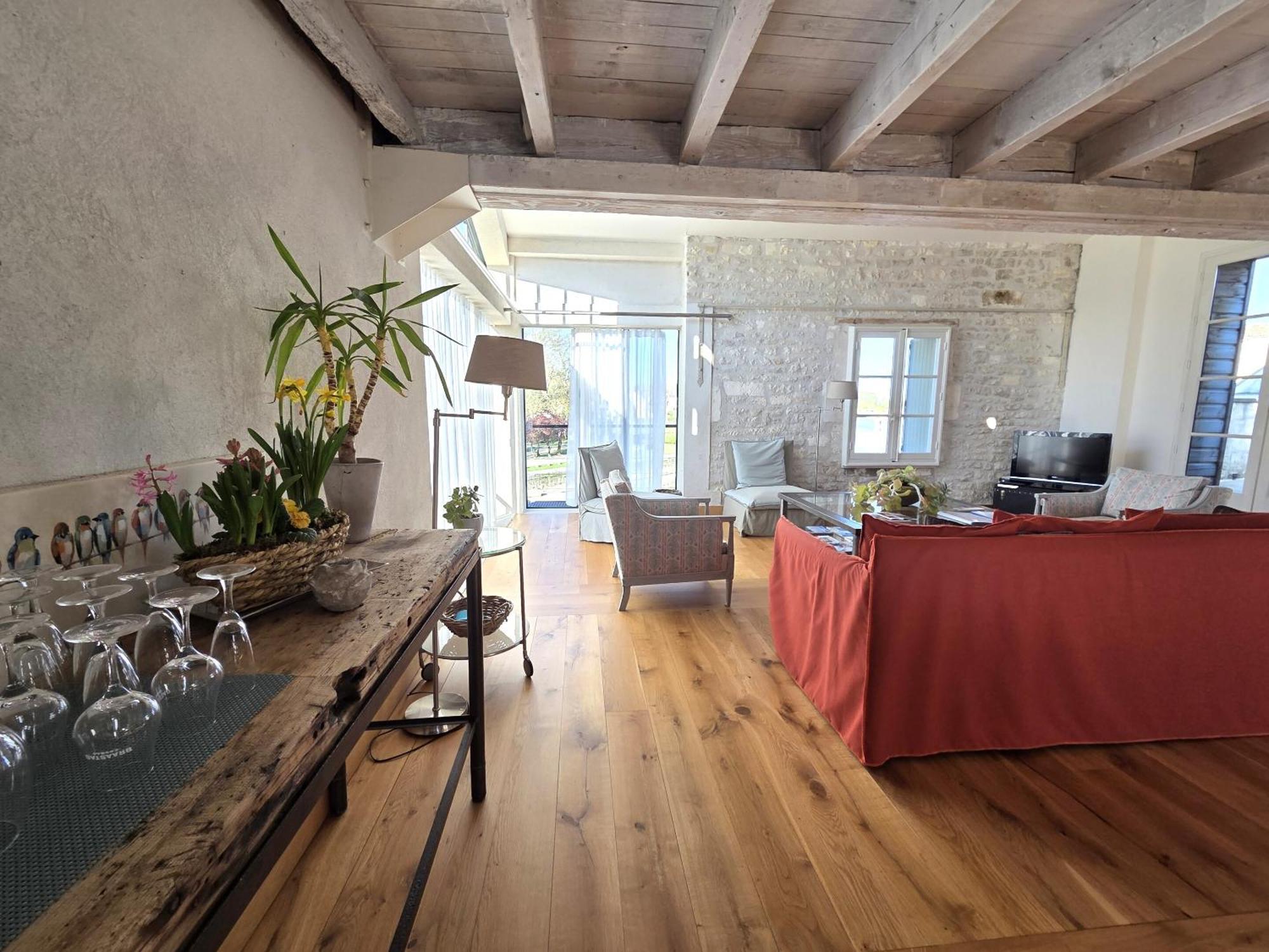 Quai 3 Loft Moderne Et Lumineux Les Pieds Dans L'Eau Apartment ชาร์แนค ห้อง รูปภาพ